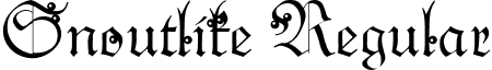 Snoutlike Regular font - Snoutlike.ttf