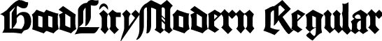 GoodCityModern Regular font - GOODCITY.ttf