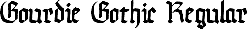 Gourdie Gothic Regular font - GGothic.ttf
