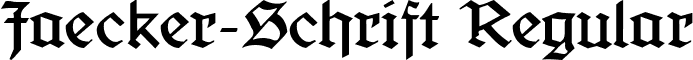 Jaecker-Schrift Regular font - Jaecker-Schrift.ttf