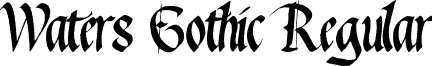 Waters Gothic Regular font - WatGoth1.ttf