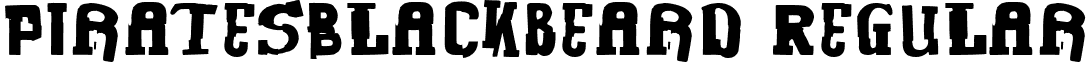 PiratesBlackbeard Regular font - PiratesBlackbeard.ttf