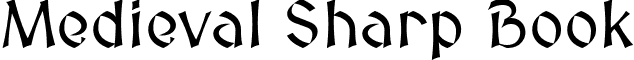 Medieval Sharp Book font - MedievalSharp.ttf