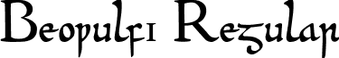 Beowulf1 Regular font - beowulf.ttf