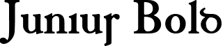 Junius Bold font - junib.ttf