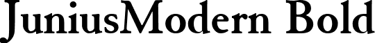 JuniusModern Bold font - junimb.ttf