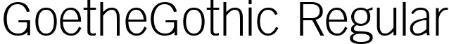 GoetheGothic Regular font - GoetheGothic.ttf