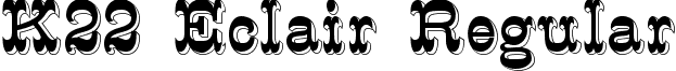 K22 Eclair Regular font - K22 Eclair.ttf