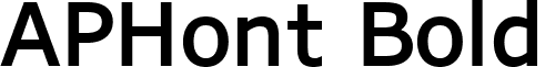 APHont Bold font - APHont-Bold_q15c.ttf