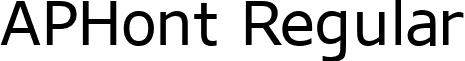 APHont Regular font - APHont-Regular_q15c.ttf