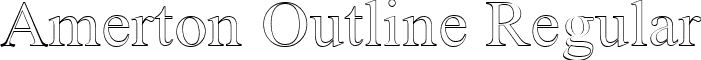 Amerton Outline Regular font - amerto.ttf