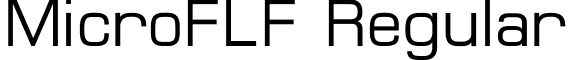 MicroFLF Regular font - MicroFLF.ttf
