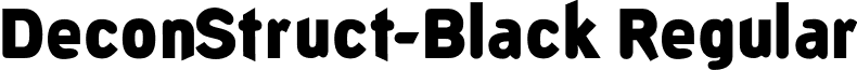 DeconStruct-Black Regular font - DeconStruct-Black.ttf