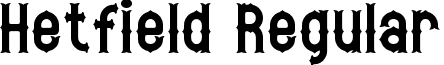 Hetfield Regular font - Hetfield.otf