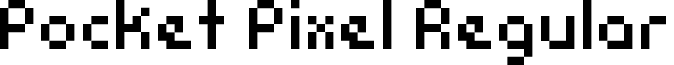 Pocket Pixel Regular font - pocket_pixel.ttf