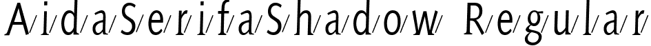 AidaSerifaShadow Regular font - AidaSerifaShadow.ttf