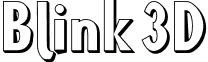 Blink 3D font - Blink3D.otf