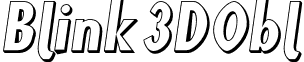 Blink 3DObl font - Blink3DObl.otf