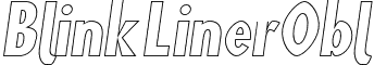 Blink LinerObl font - BlinkLinerObl.otf