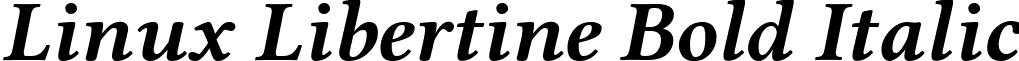 Linux Libertine Bold Italic font - LinLibertine_RBI.ttf