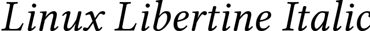 Linux Libertine Italic font - LinLibertine_RI.ttf