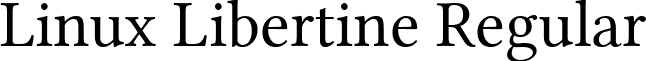 Linux Libertine Regular font - LinLibertine_R.ttf