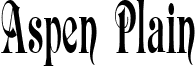 Aspen Plain font - aspenplain.ttf