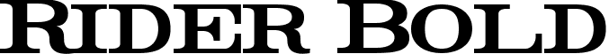 Rider Bold font - fat.ttf