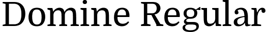 Domine Regular font - Domine-Regular.ttf