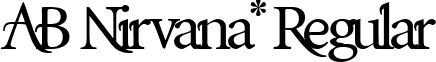 AB Nirvana* Regular font - AB_Nirvana_by_redfonts.ttf