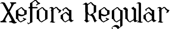 Xefora Regular font - Xefora.ttf