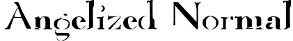 Angelized Normal font - Angelized.ttf