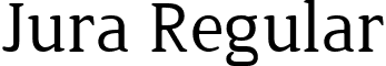 Jura Regular font - Jura-Regular.ttf