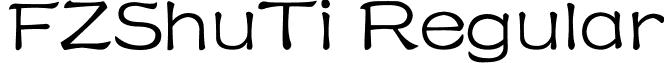FZShuTi Regular font - chinese.fzstk.ttf