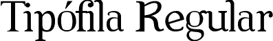 Tipófila Regular font - Tip_fila.ttf