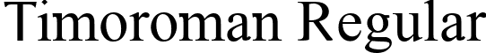 Timoroman Regular font - Regular.ttf