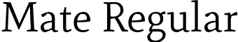 Mate Regular font - Mate-Regular.otf