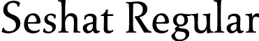 Seshat Regular font - Seshat.otf