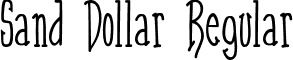 Sand Dollar Regular font - sanddollar.ttf