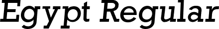 Egypt Regular font - Egypt.ttf