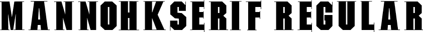 MannohKSerif Regular font - MannohKSerif.ttf