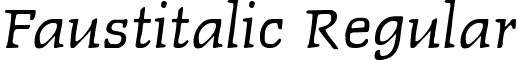 Faustitalic Regular font - Faustitalic.ttf