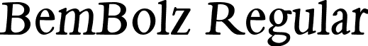 BemBolz Regular font - BemBolz.ttf