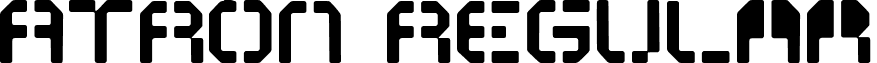 ATRON Regular font - ATRON_Rounded_Stencil.ttf