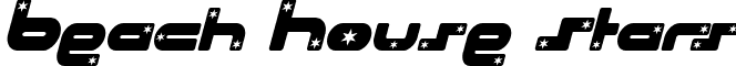 Beach House Stars font - Beachsi.ttf