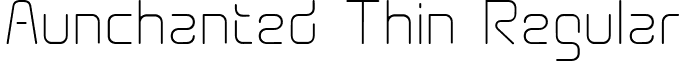 Aunchanted Thin Regular font - AunchantedThin.ttf