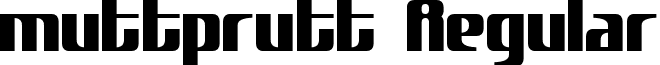 muttprutt Regular font - muttprutt.ttf