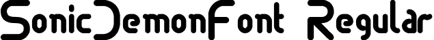 SonicDemonFont Regular font - sonic.ttf