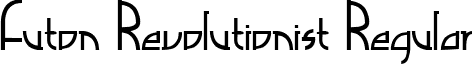 Futon Revolutionist Regular font - futor.ttf