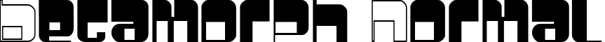 Betamorph Normal font - Betamorph.ttf